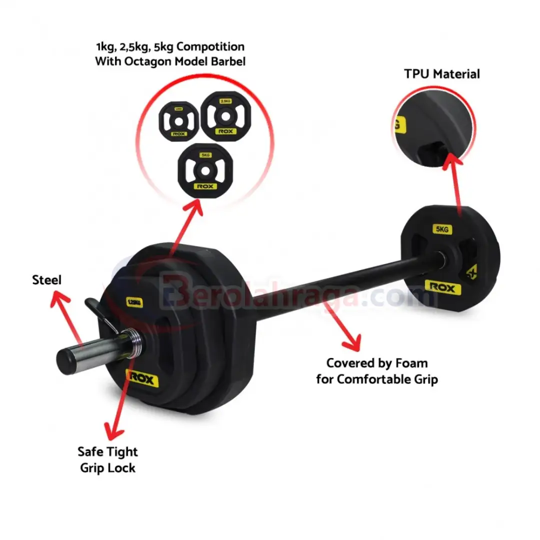 Barbel ROX Adjustable TPU Octagon 20 kg
